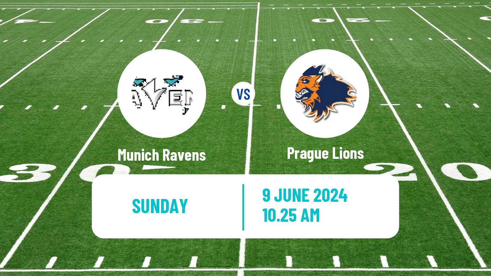 American football European League of American Football Munich Ravens - Prague Lions