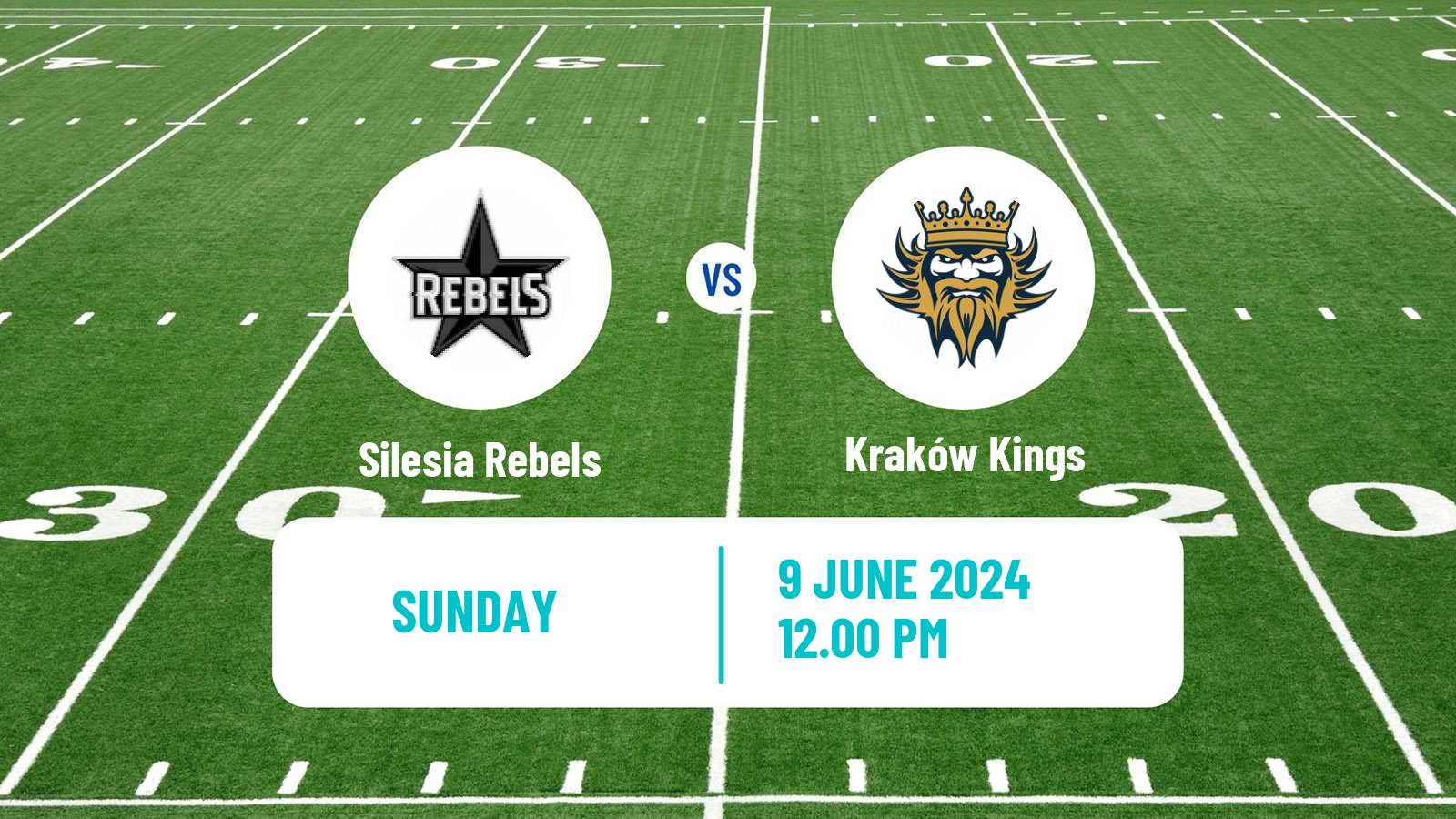 American football Polish PFL 1 Silesia Rebels - Kraków Kings