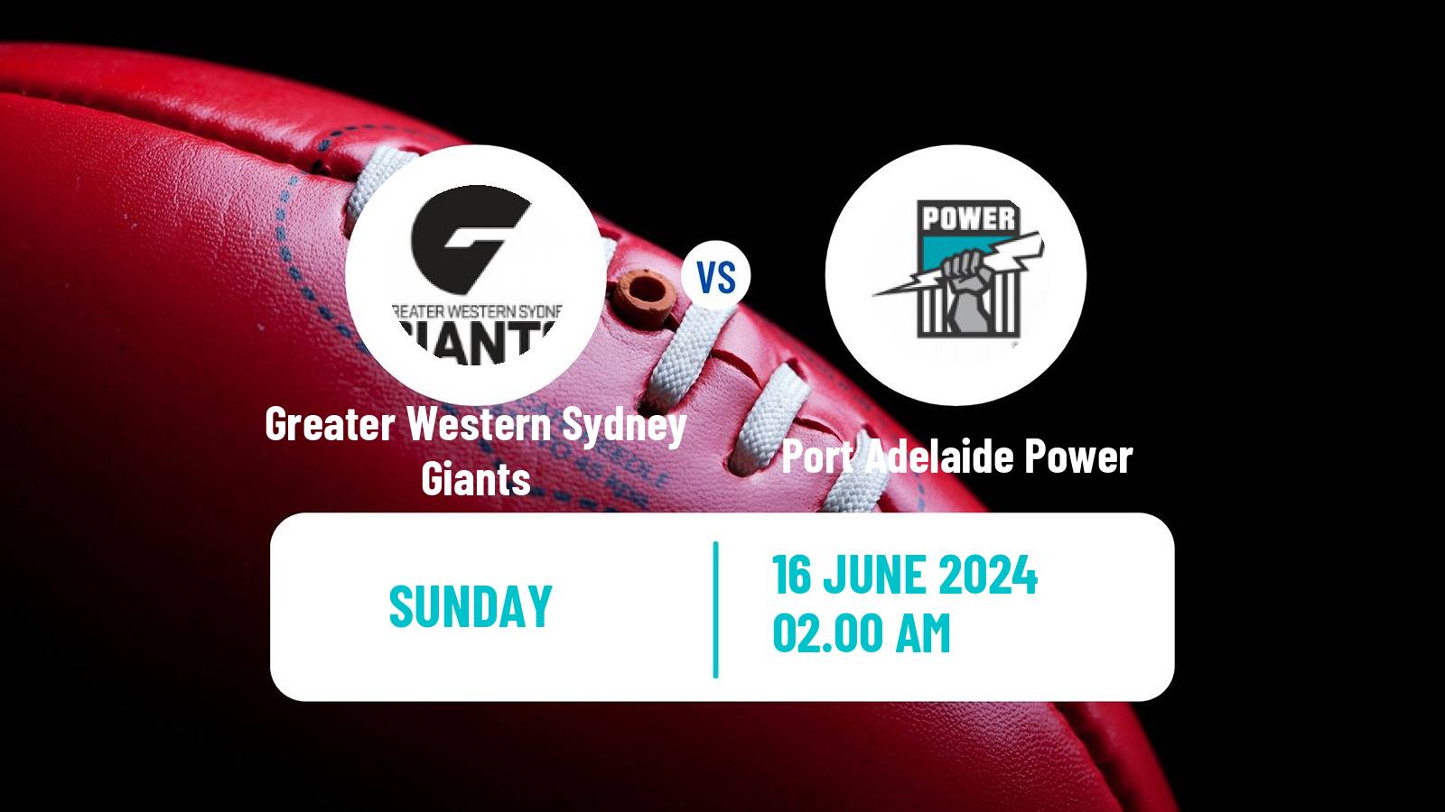 Aussie rules AFL Greater Western Sydney Giants - Port Adelaide Power