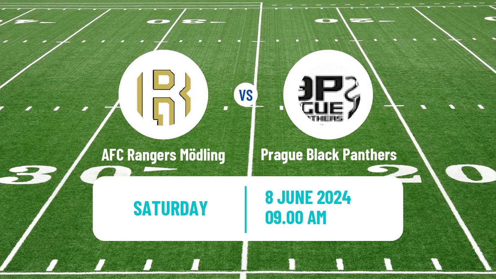 American football Austrian Football League AFC Rangers Mödling - Prague Black Panthers