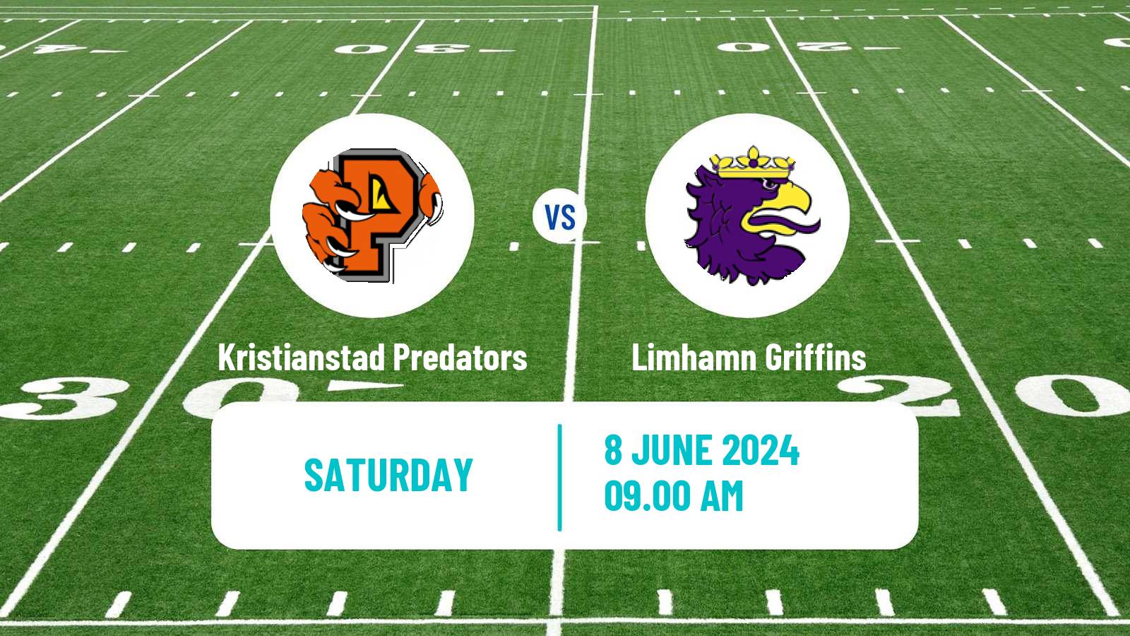 American football Swedish Superserien American Football Kristianstad Predators - Limhamn Griffins