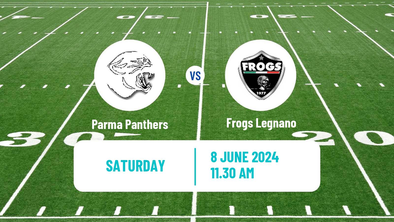 American football Italian IFL Parma Panthers - Frogs Legnano