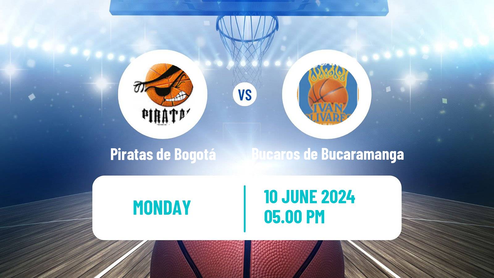 Basketball Colombian LBP Basketball Piratas de Bogotá - Bucaros de Bucaramanga