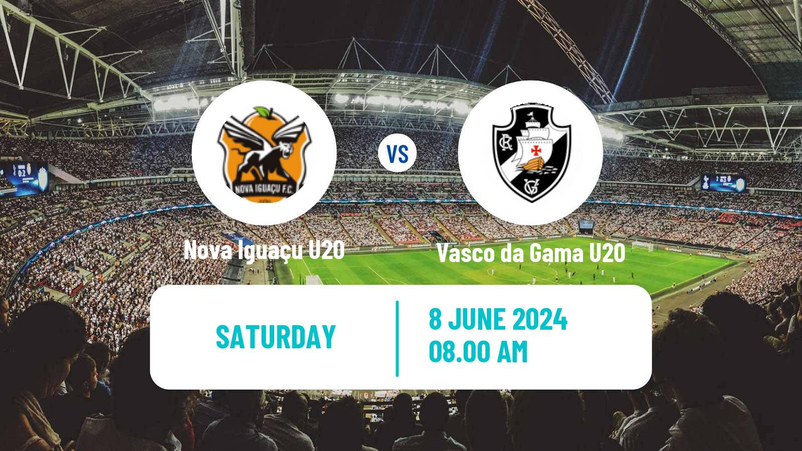 Soccer Brazilian Carioca U20 Nova Iguaçu U20 - Vasco da Gama U20