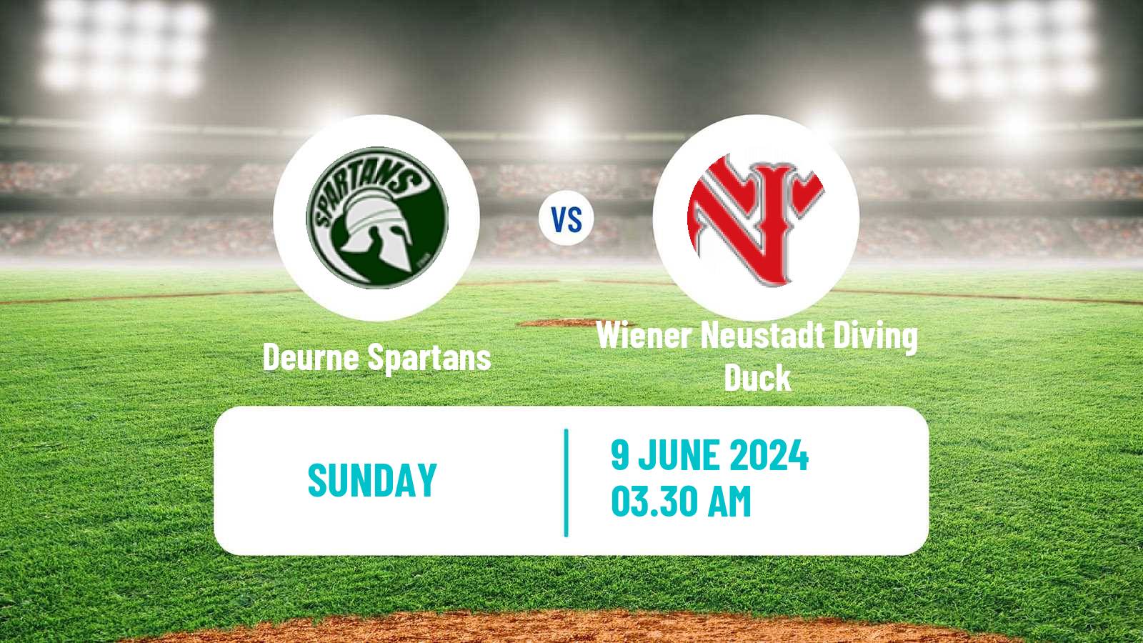 Baseball Confederation Cup Baseball Deurne Spartans - Wiener Neustadt Diving Duck