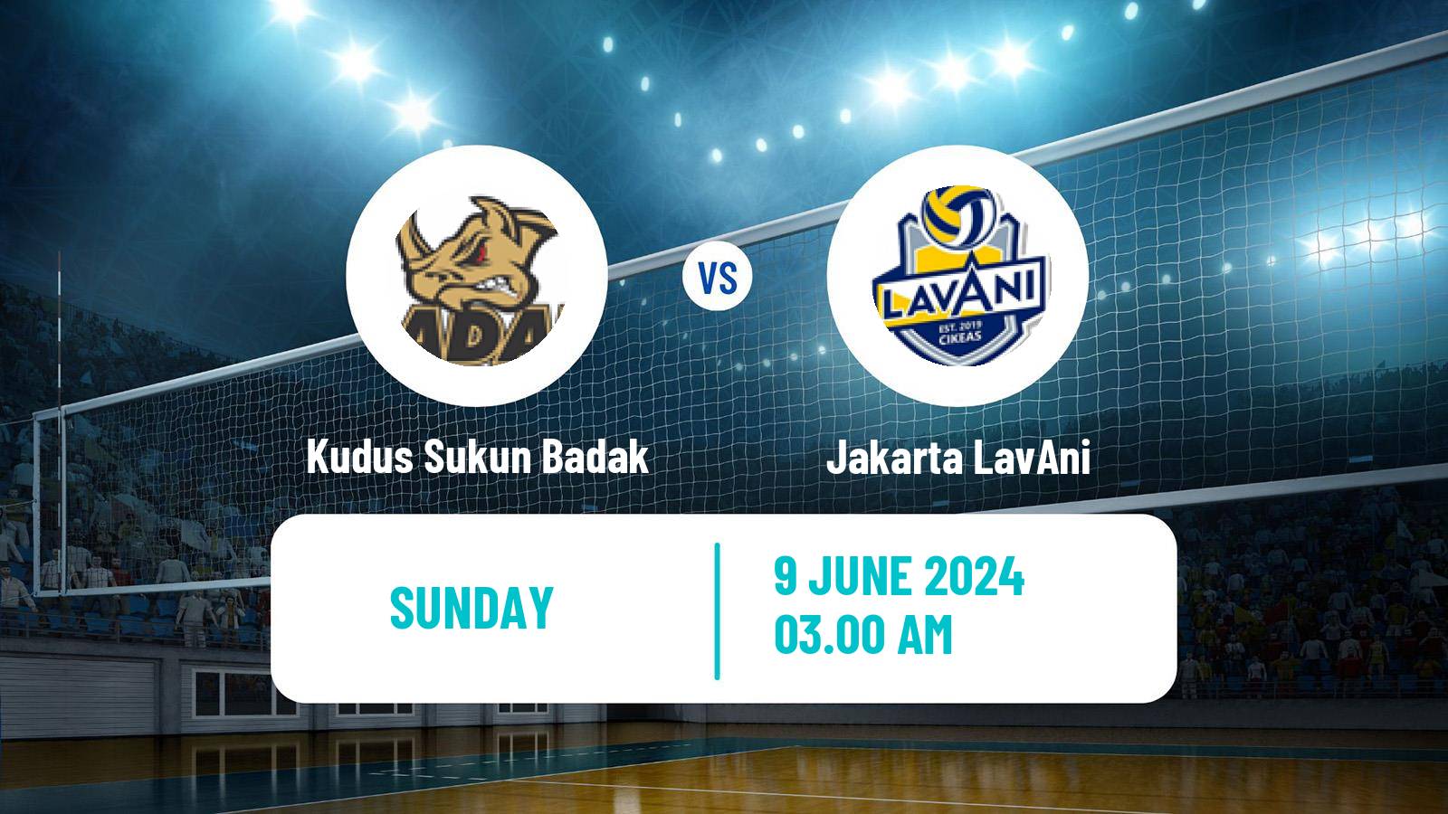 Volleyball Indonesian Proliga Volleyball Kudus Sukun Badak - Jakarta LavAni