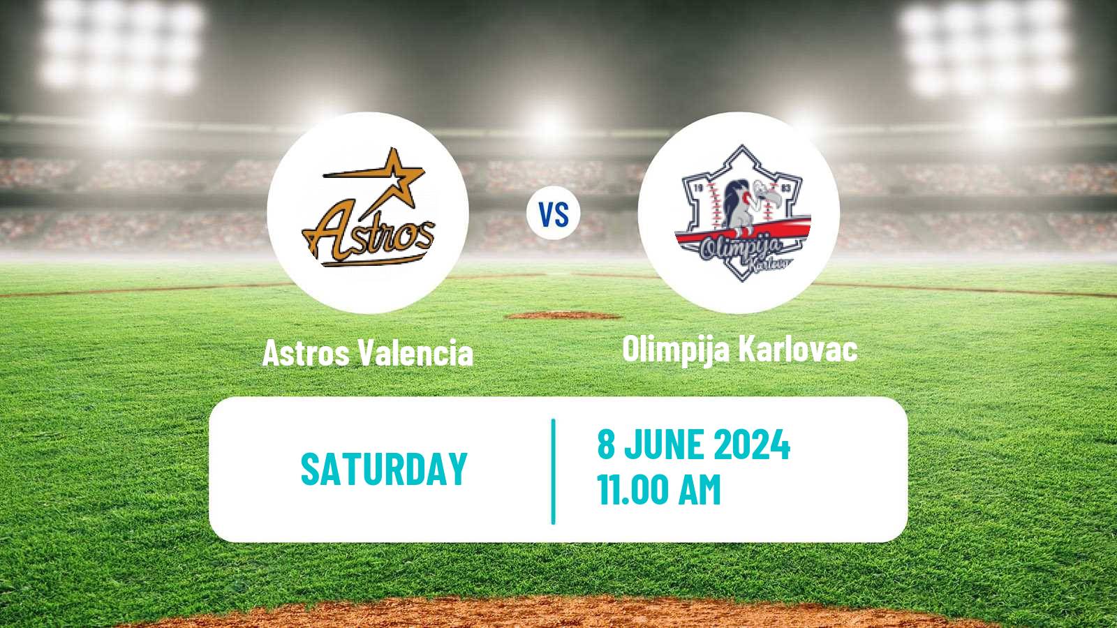 Baseball Confederation Cup Baseball Astros Valencia - Olimpija Karlovac