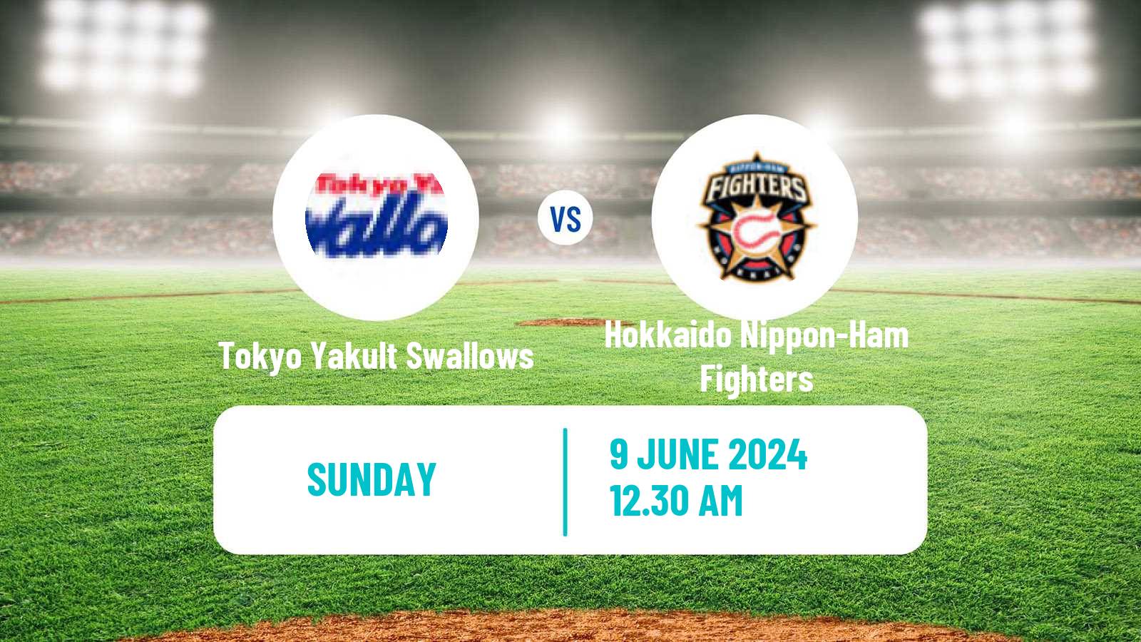 Baseball NPB Tokyo Yakult Swallows - Hokkaido Nippon-Ham Fighters