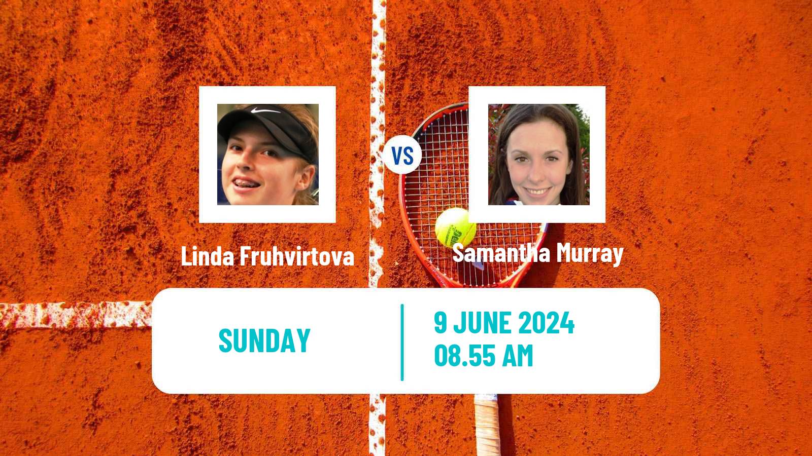 Tennis WTA Nottingham Linda Fruhvirtova - Samantha Murray