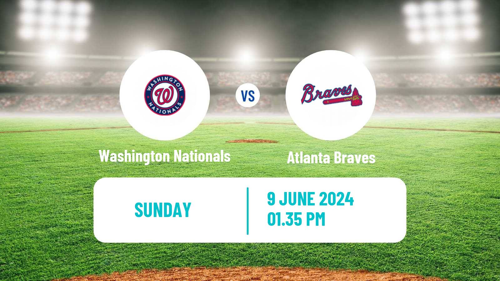 Baseball MLB Washington Nationals - Atlanta Braves