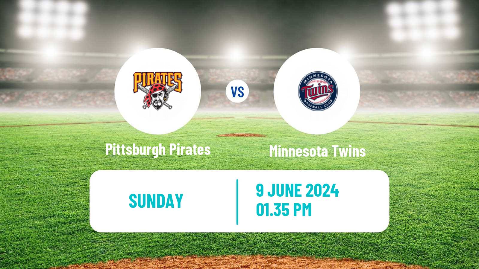 Baseball MLB Pittsburgh Pirates - Minnesota Twins