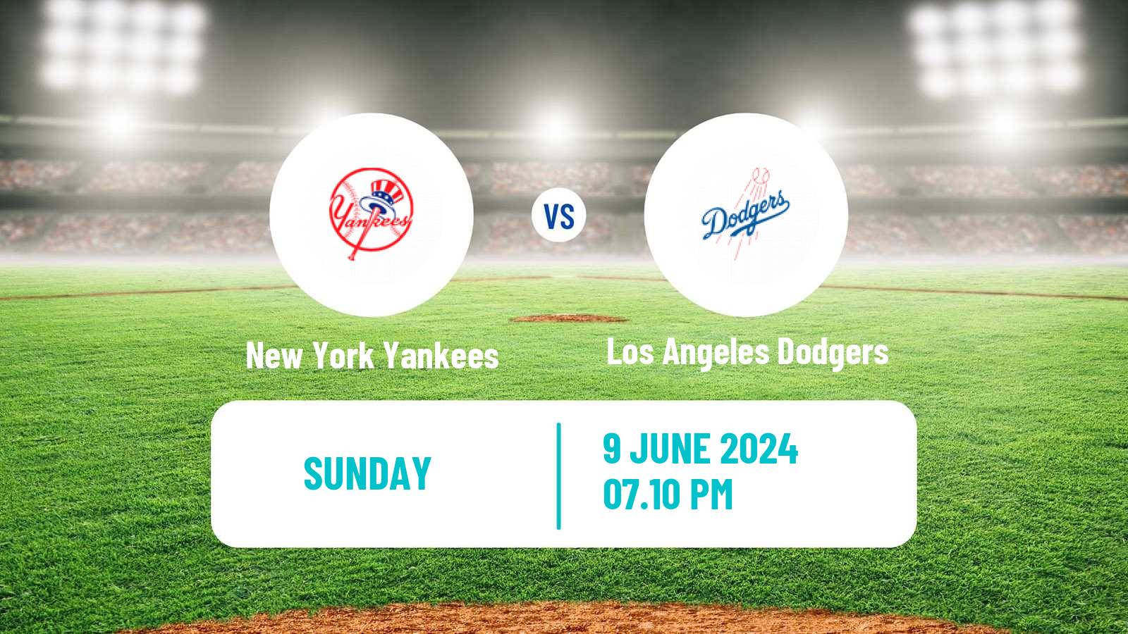 Baseball MLB New York Yankees - Los Angeles Dodgers