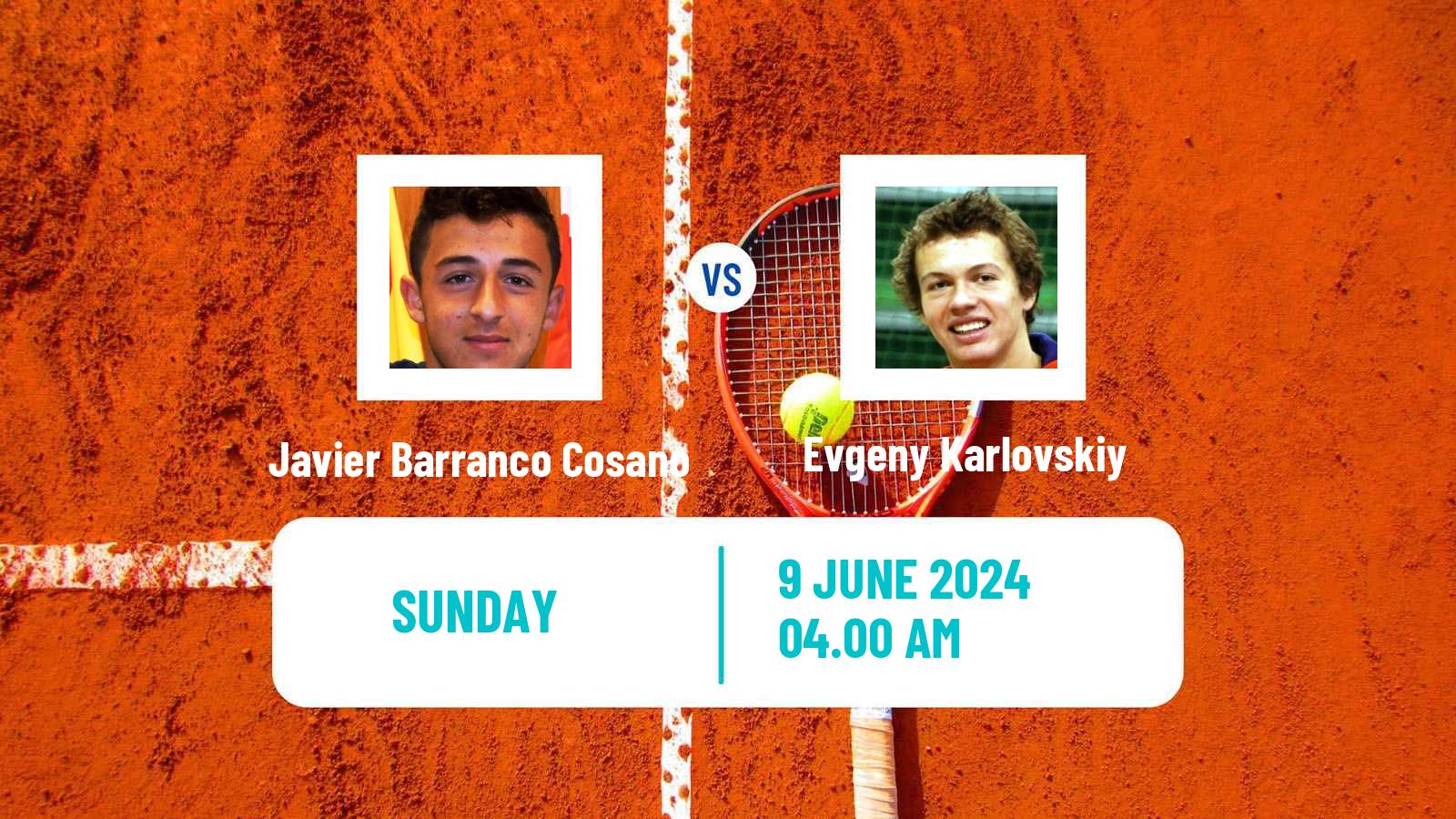 Tennis Lyon Challenger Men Javier Barranco Cosano - Evgeny Karlovskiy