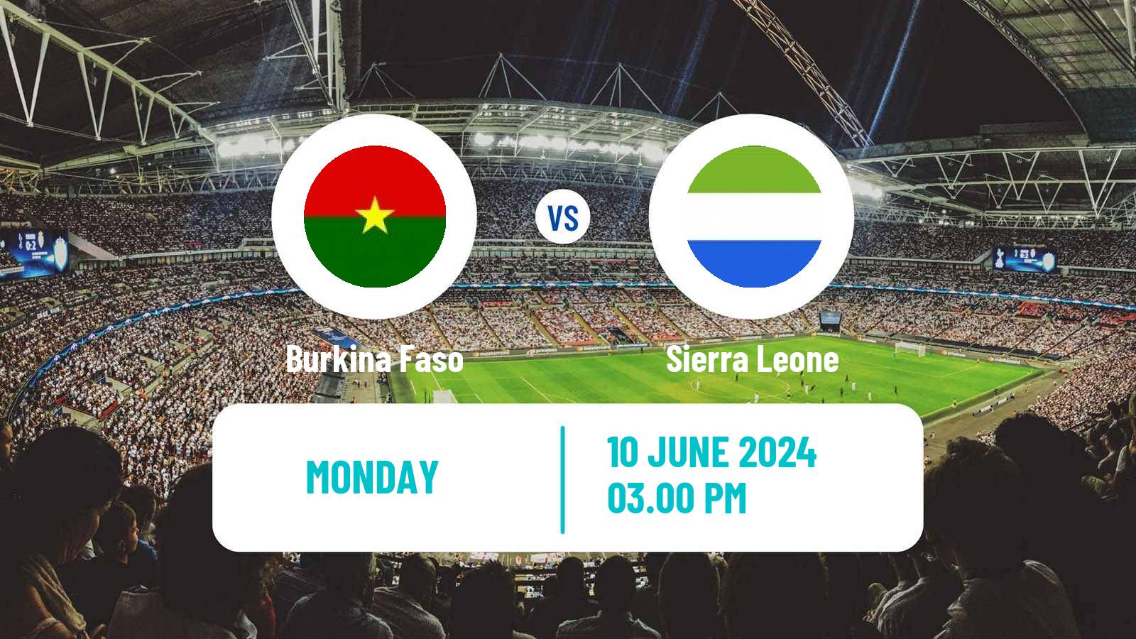 Soccer FIFA World Cup Burkina Faso - Sierra Leone