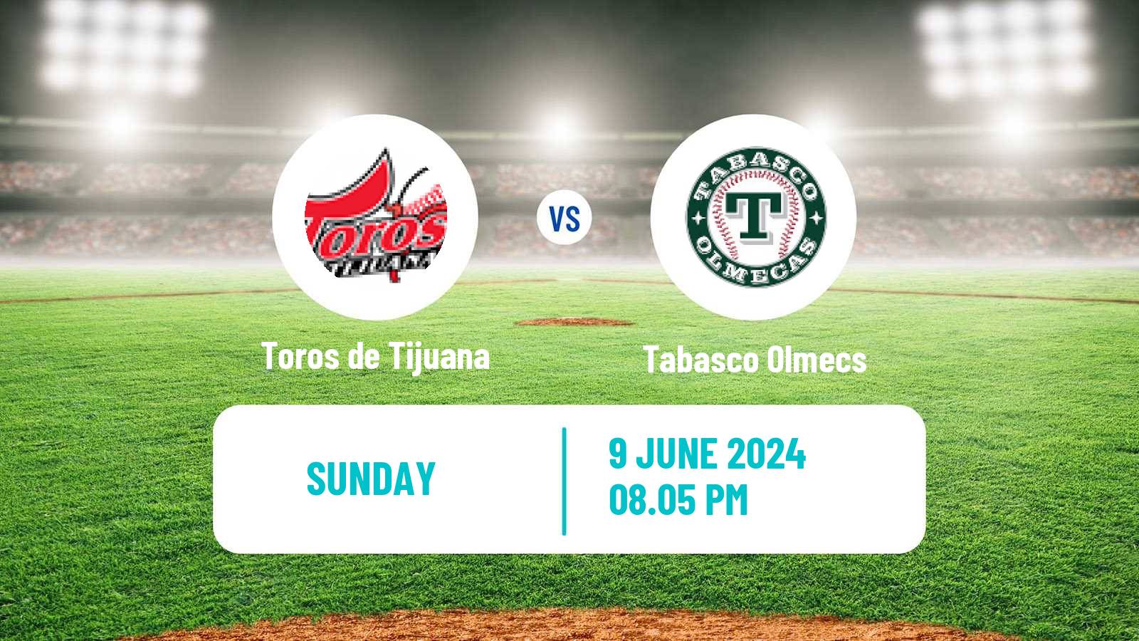 Baseball LMB Toros de Tijuana - Tabasco Olmecs