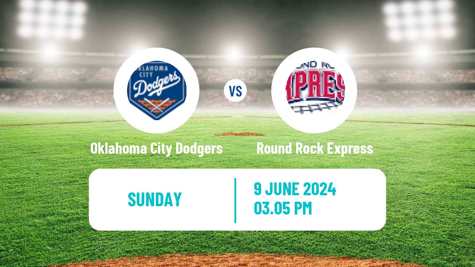 Baseball PCL Oklahoma City Dodgers - Round Rock Express