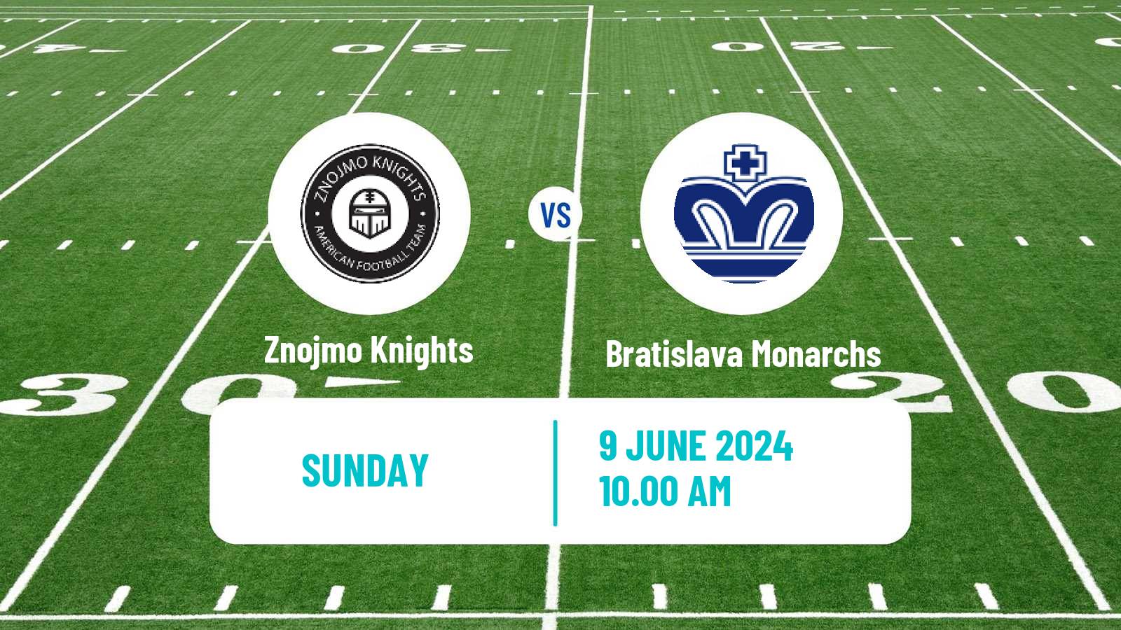 American football Czech CLAF Znojmo Knights - Bratislava Monarchs