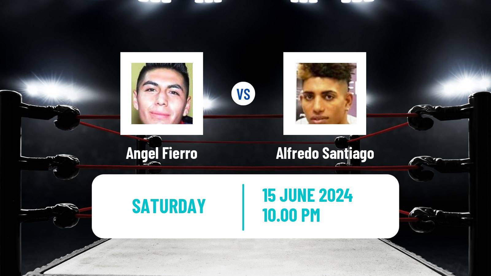 Boxing Super Lightweight WBO Nabo Title Men Angel Fierro - Alfredo Santiago