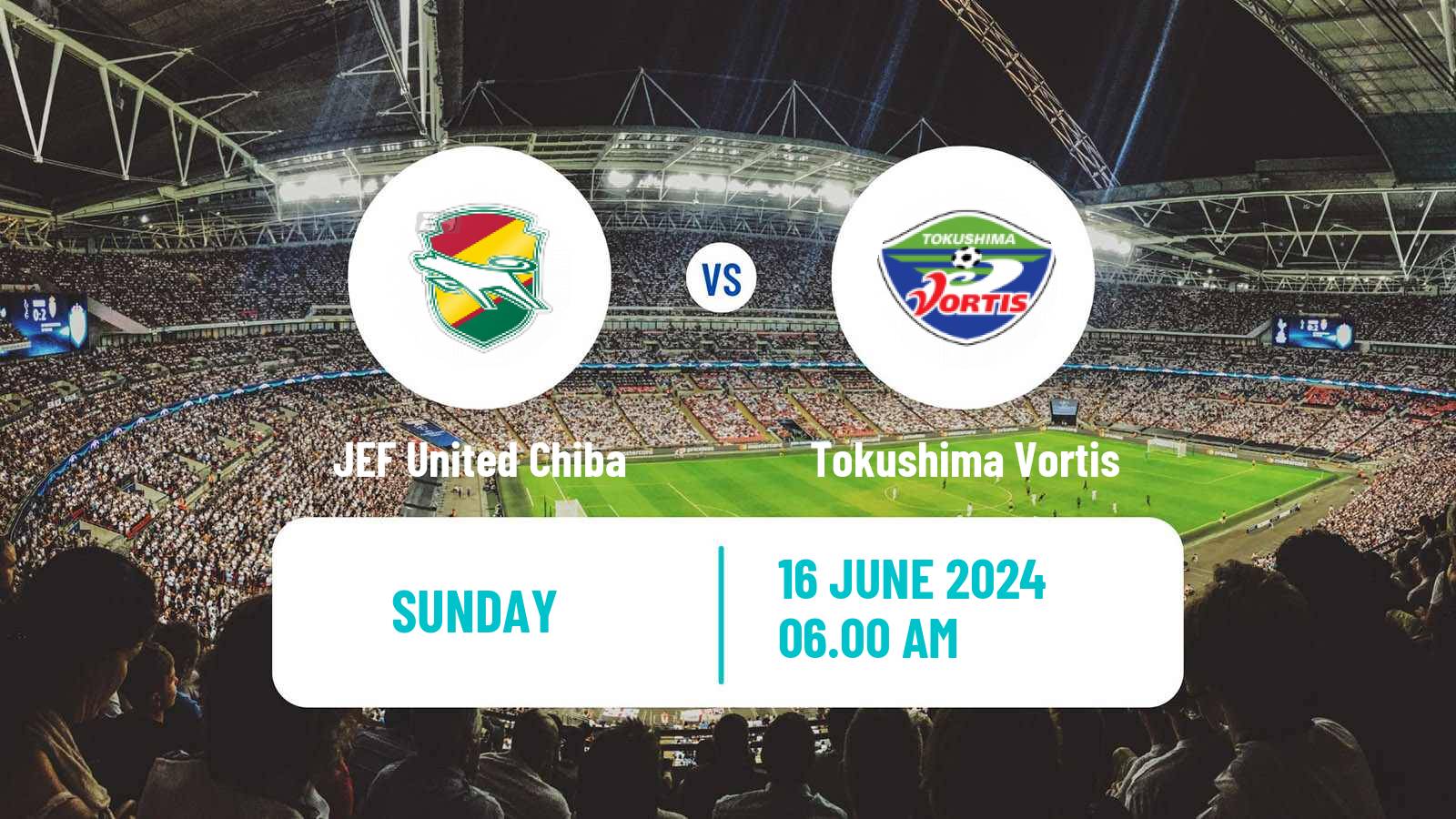 Soccer Japan J2 League JEF United Chiba - Tokushima Vortis