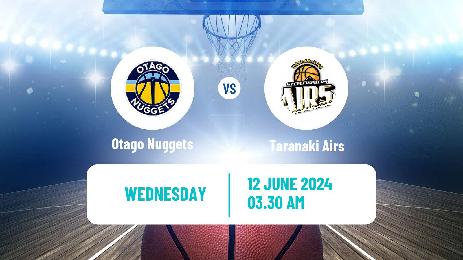 Basketball New Zealand NBL Otago Nuggets - Taranaki Airs