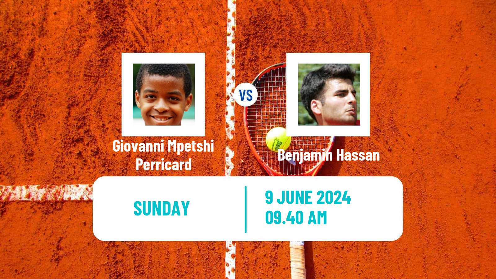 Tennis ATP Stuttgart Giovanni Mpetshi Perricard - Benjamin Hassan