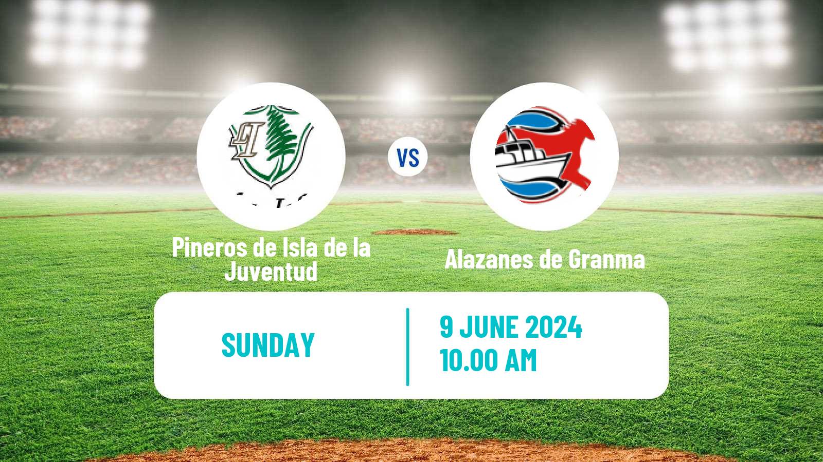 Baseball Cuba Serie Nacional Baseball Pineros de Isla de la Juventud - Alazanes de Granma