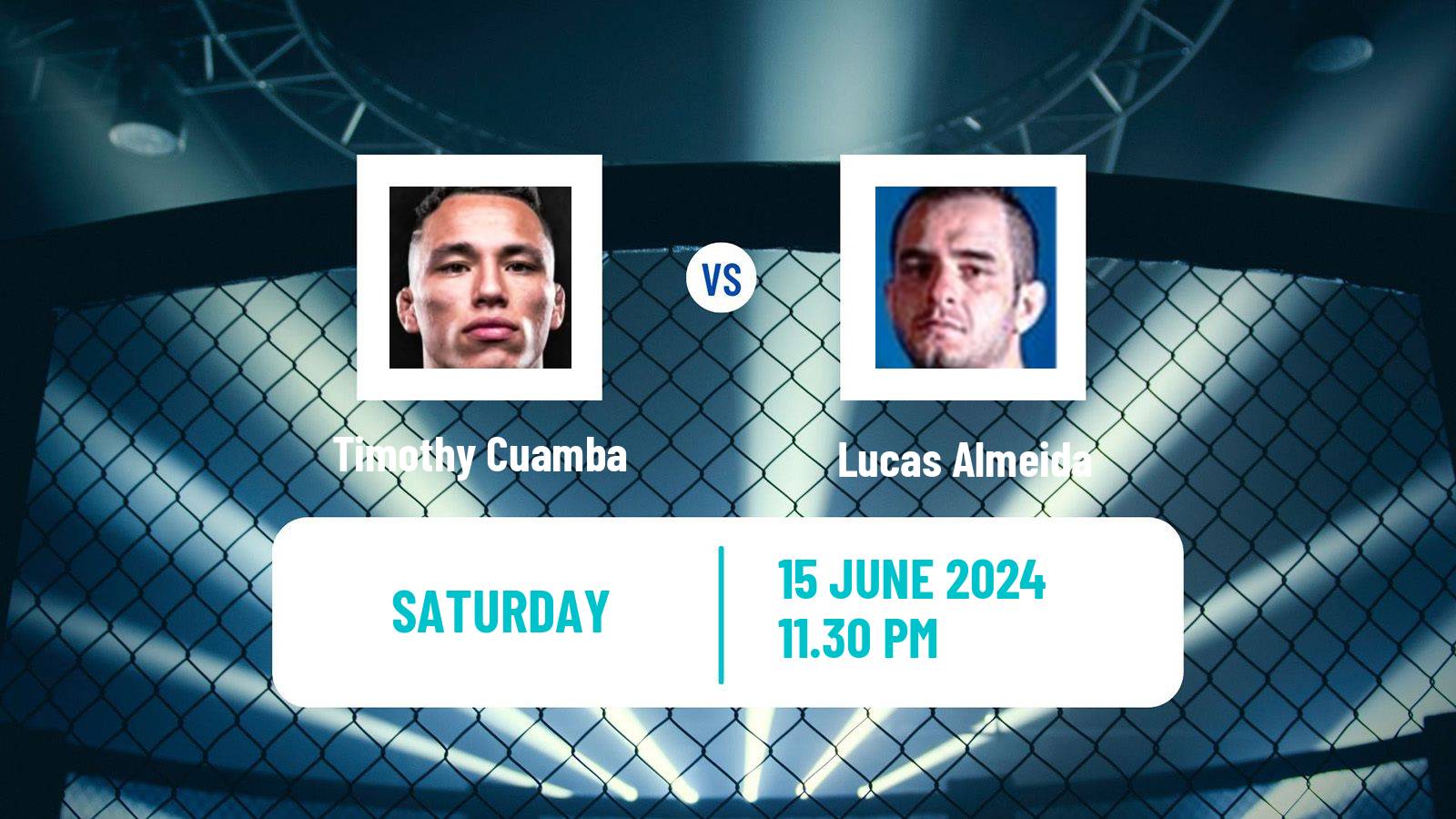 MMA Featherweight UFC Men Timothy Cuamba - Lucas Almeida