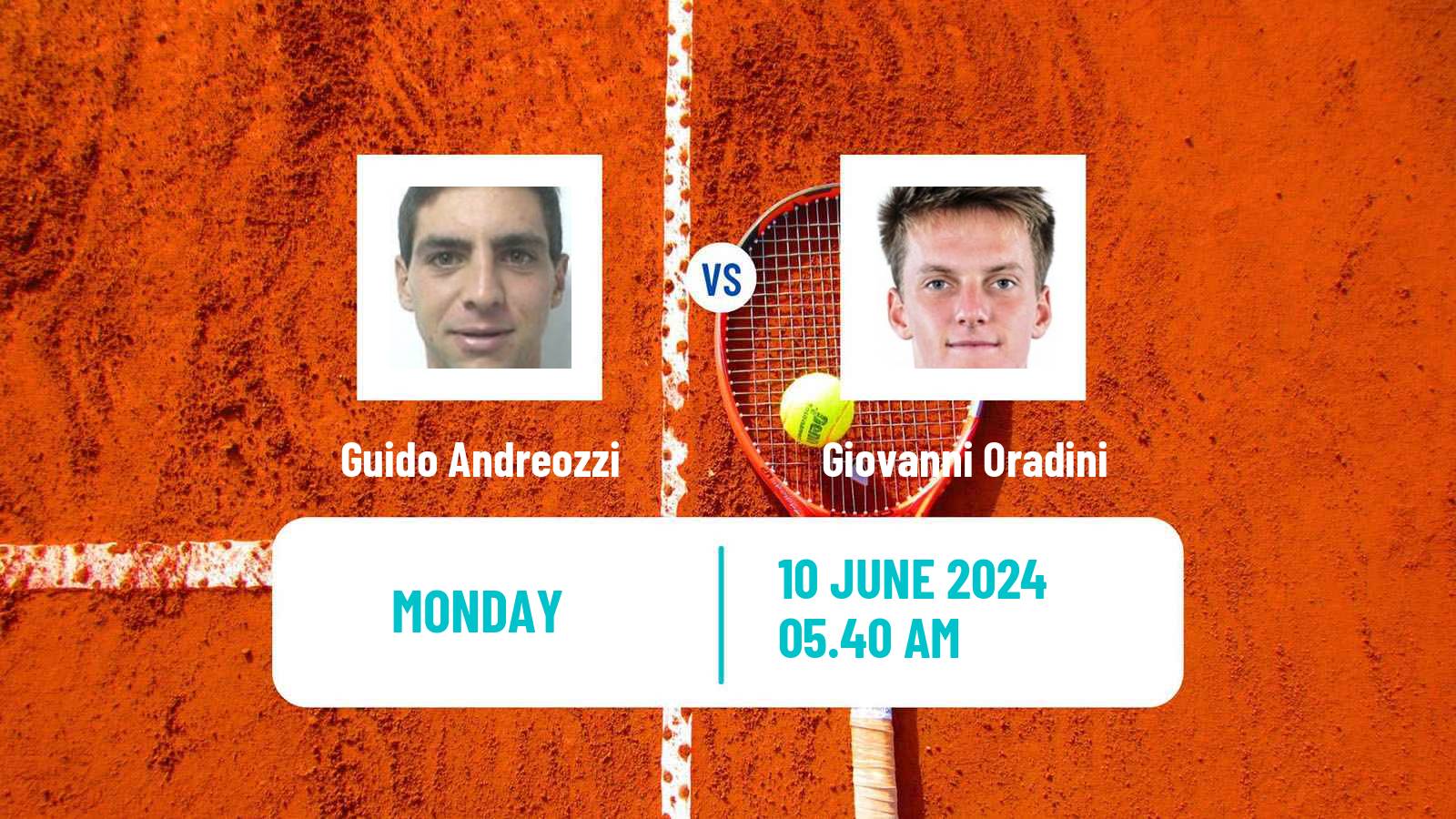 Tennis Perugia Challenger Men Guido Andreozzi - Giovanni Oradini