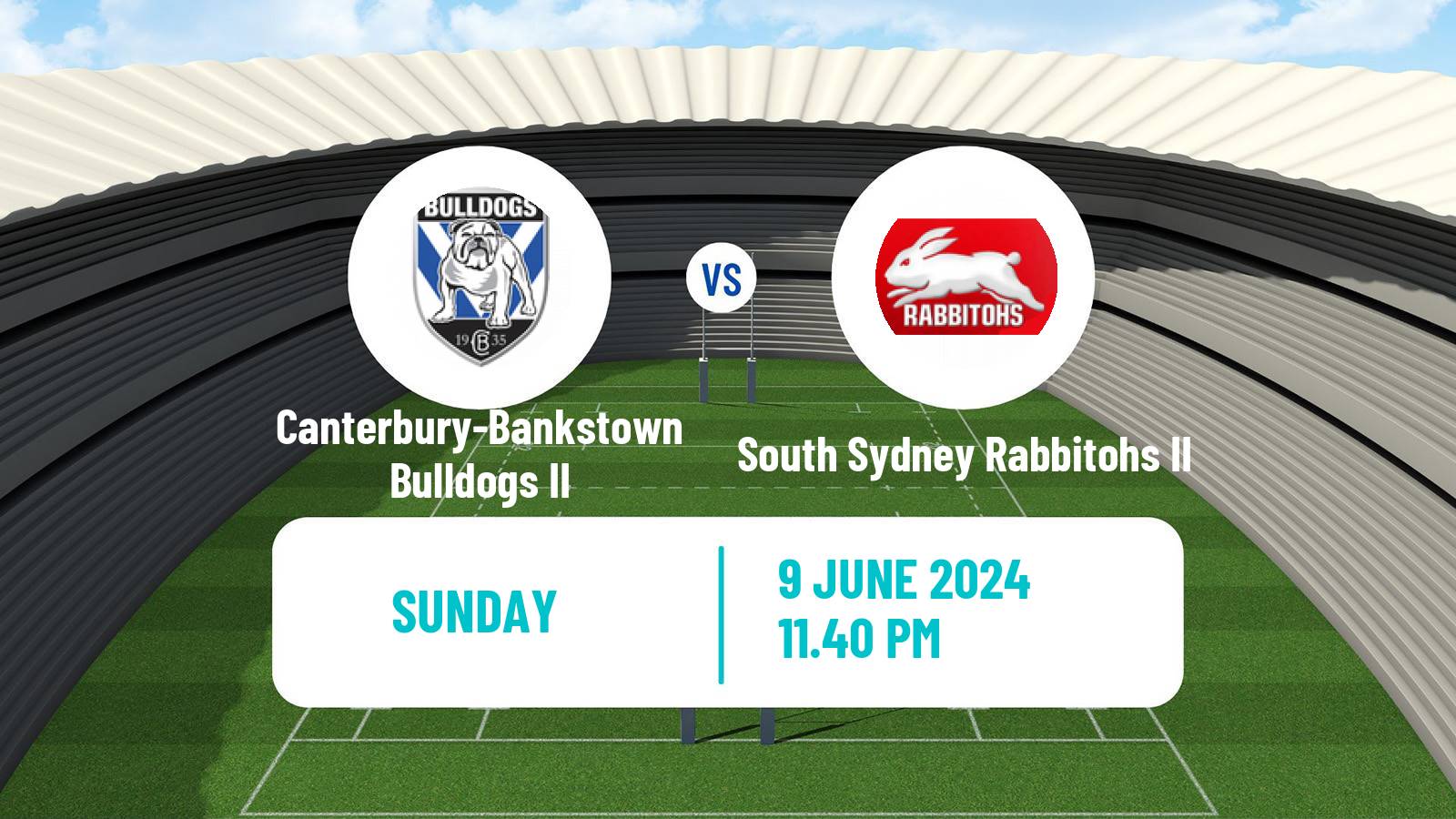 Rugby league Australian NSW Cup Canterbury-Bankstown Bulldogs II - South Sydney Rabbitohs II