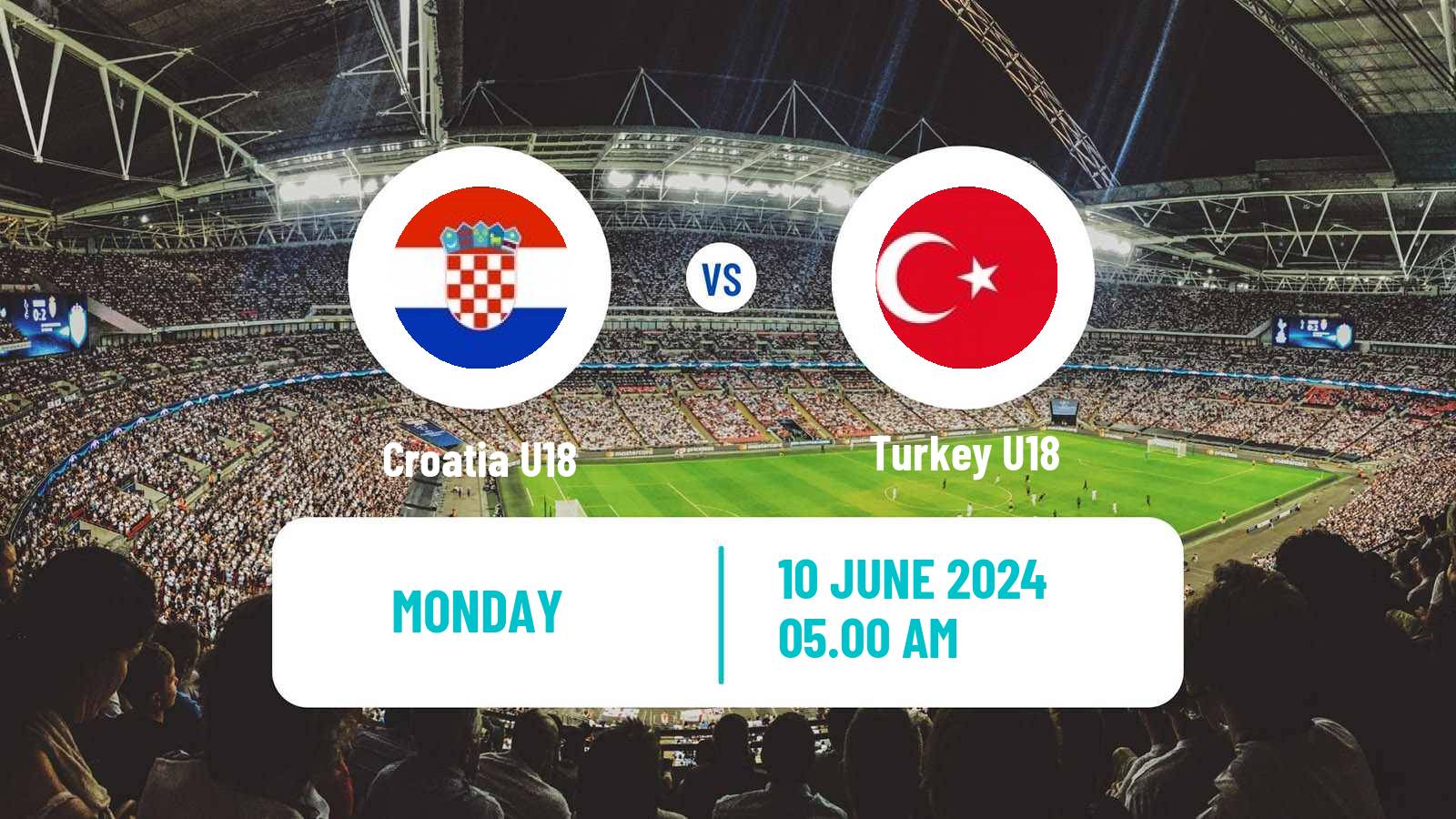 Soccer Friendly Croatia U18 - Turkey U18