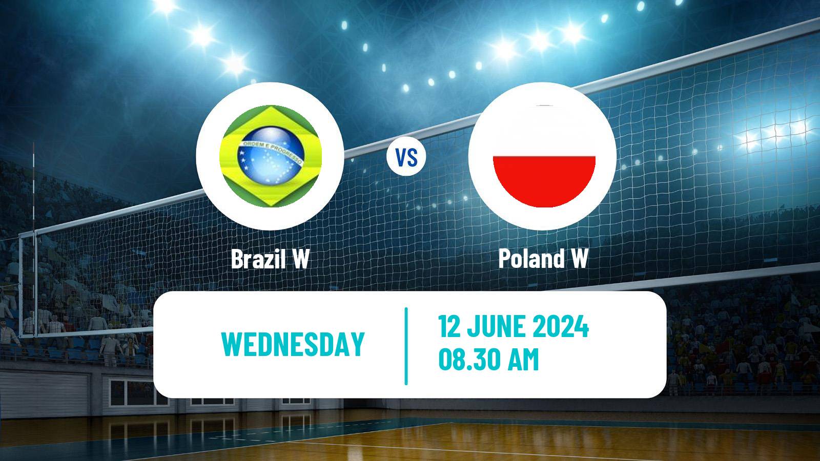 Volleyball Nations League Volleyball Women Brazil W - Poland W