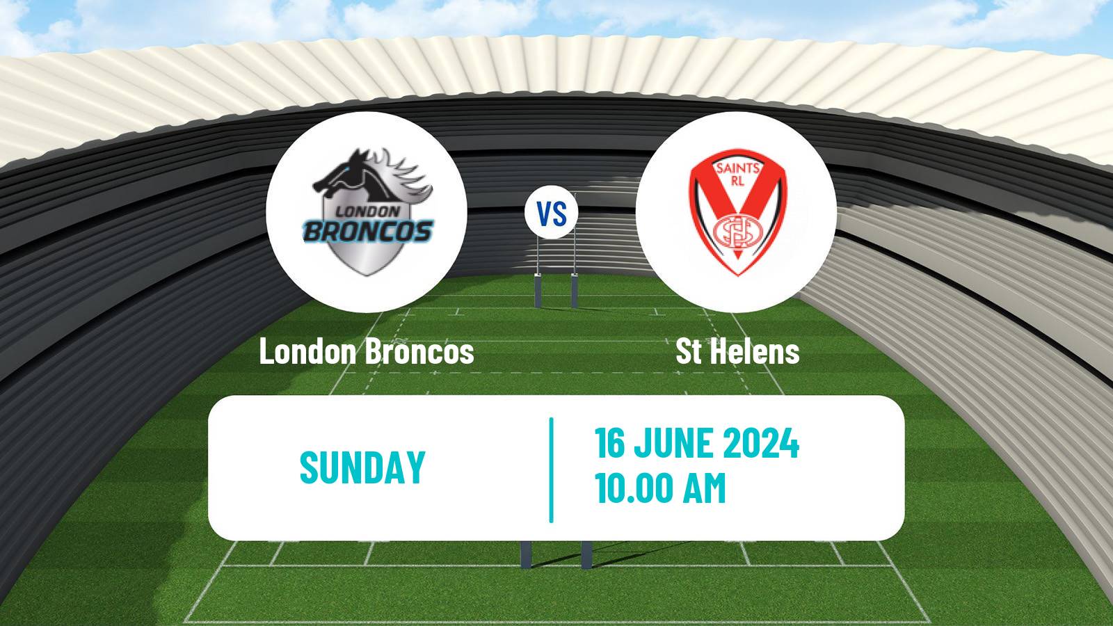 Rugby league Super League Rugby London Broncos - St Helens