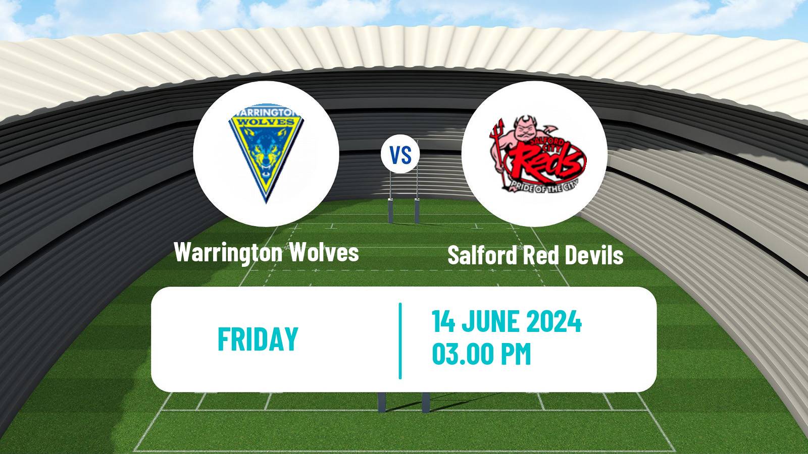 Rugby league Super League Rugby Warrington Wolves - Salford Red Devils