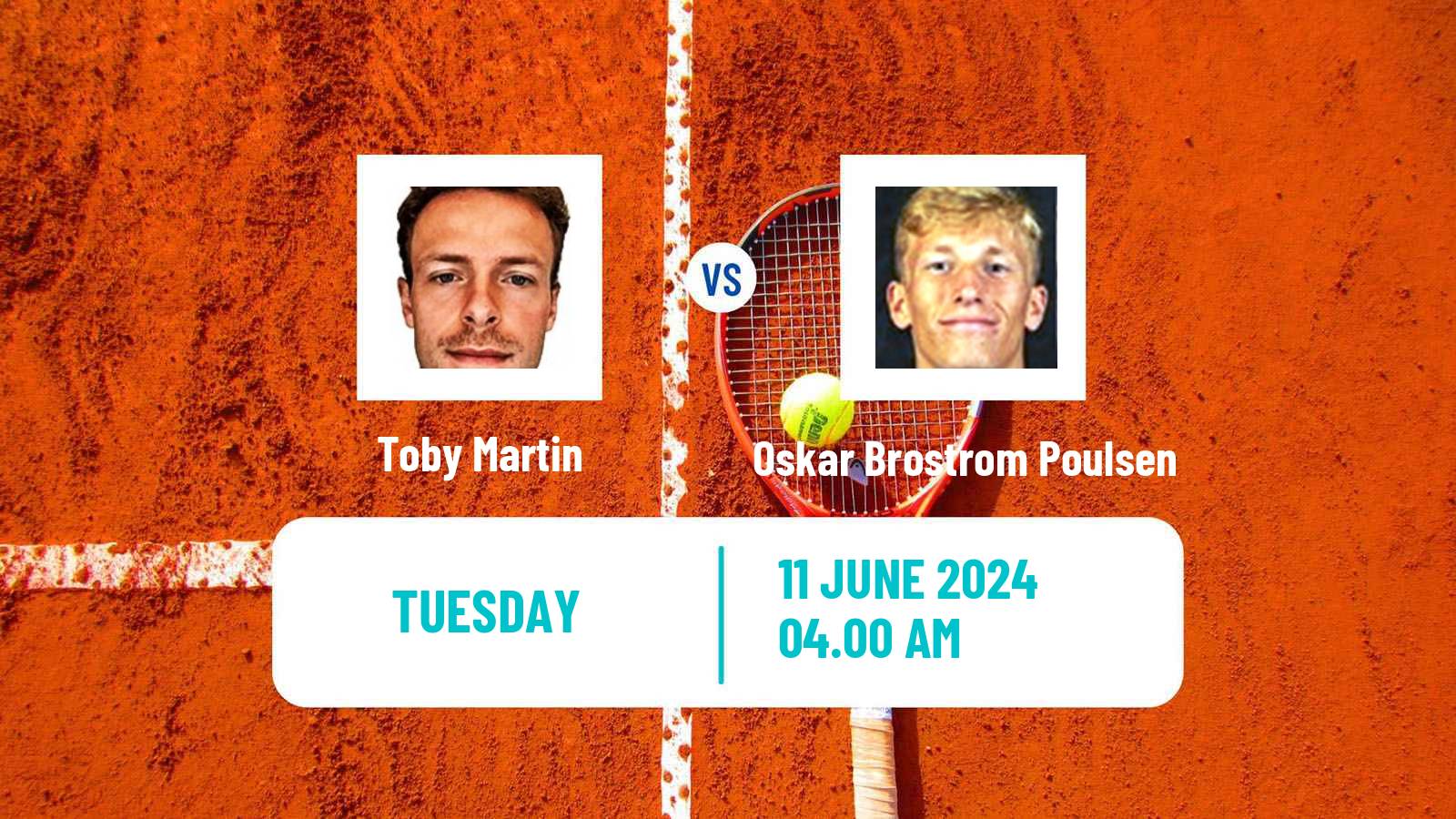 Tennis ITF M25 Aarhus Men 2024 Toby Martin - Oskar Brostrom Poulsen