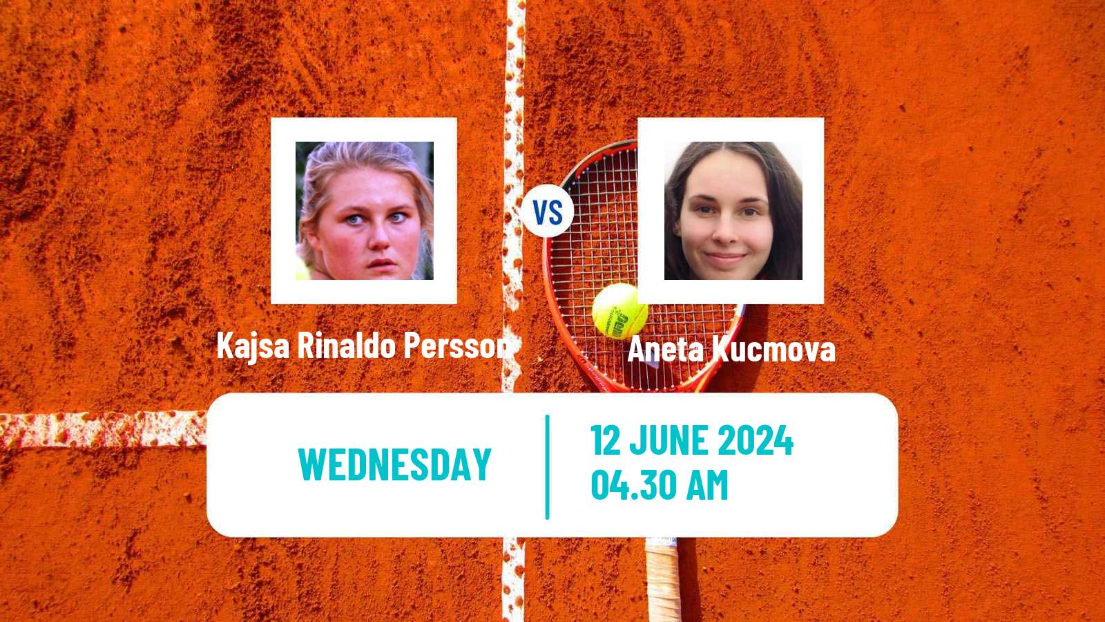 Tennis ITF W35 Gdansk Women 2024 Kajsa Rinaldo Persson - Aneta Kucmova