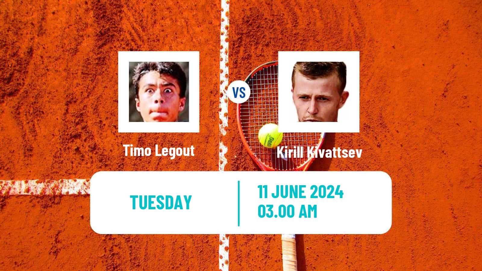 Tennis ITF M25 Villeneuve Loubet H Men Timo Legout - Kirill Kivattsev