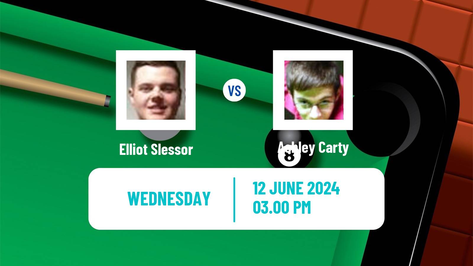 Snooker Championship League Elliot Slessor - Ashley Carty