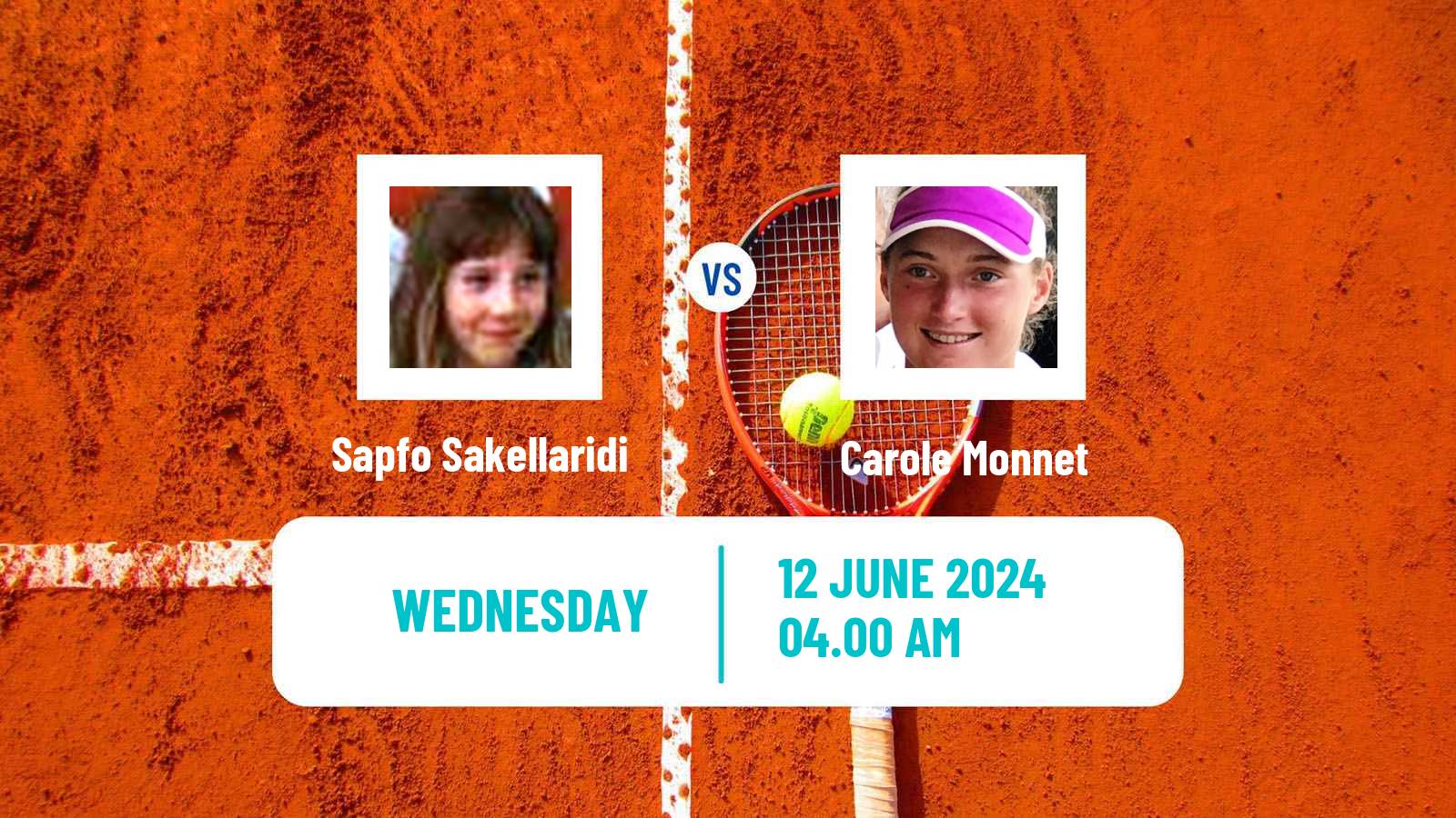 Tennis ITF W100 Biarritz Women Sapfo Sakellaridi - Carole Monnet