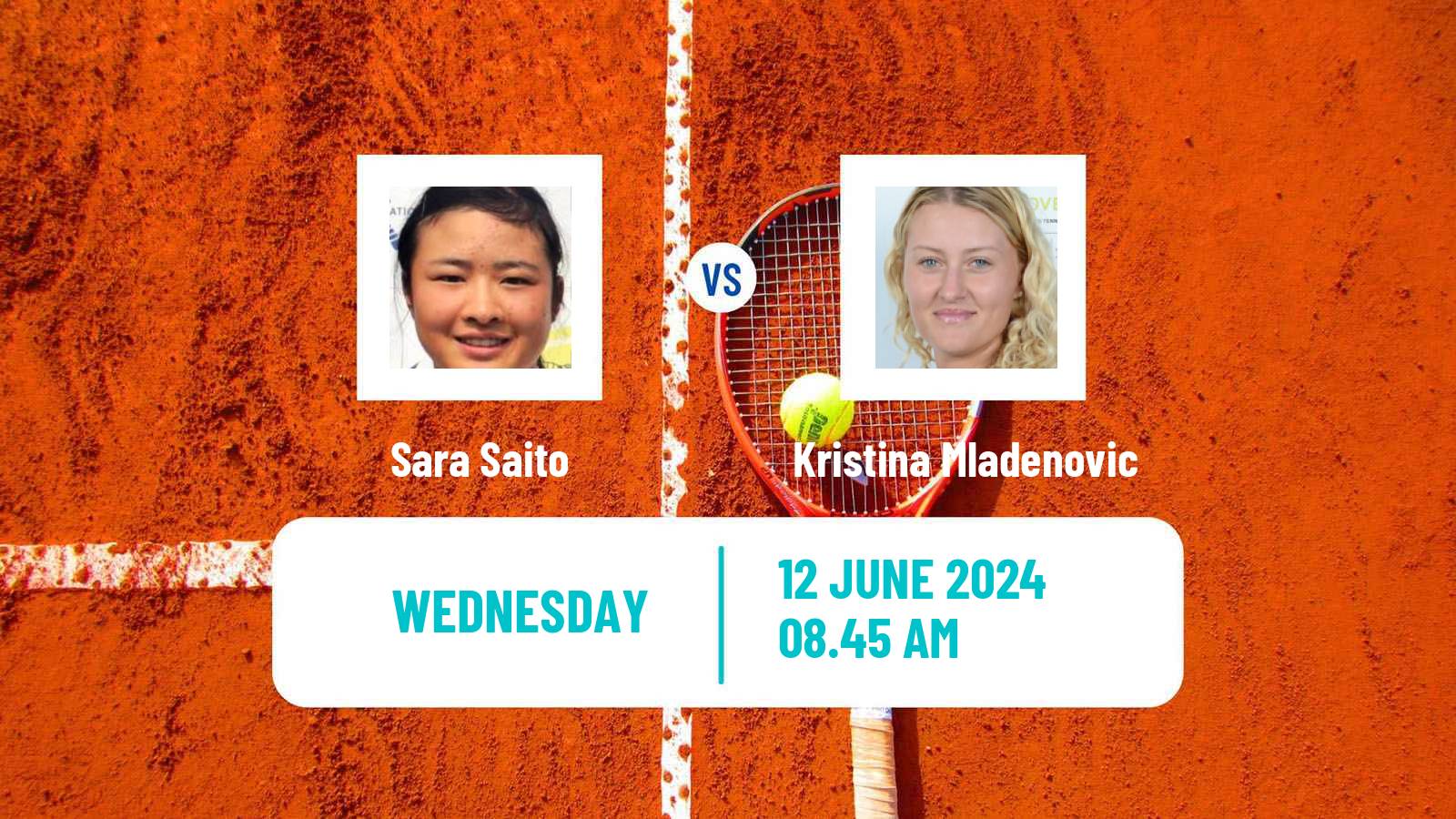 Tennis ITF W100 Biarritz Women Sara Saito - Kristina Mladenovic