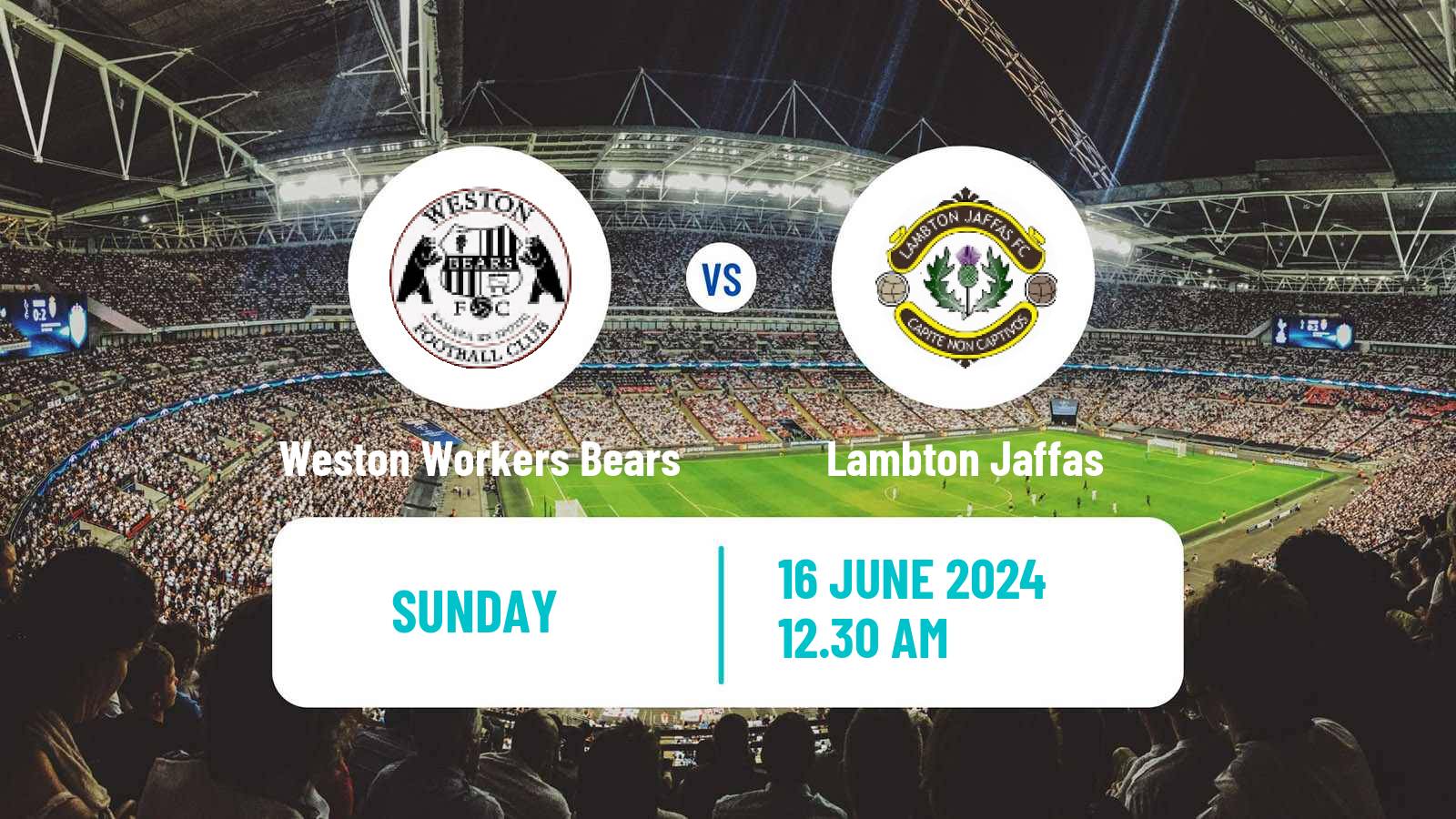 Soccer Australian NPL Northern NSW Weston Workers Bears - Lambton Jaffas