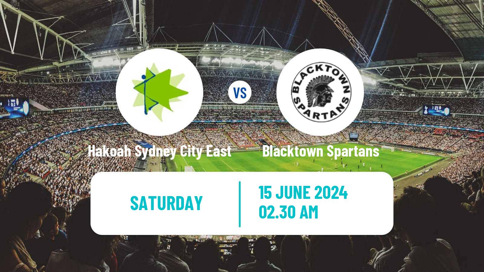 Soccer Australian NSW League One Hakoah Sydney City East - Blacktown Spartans