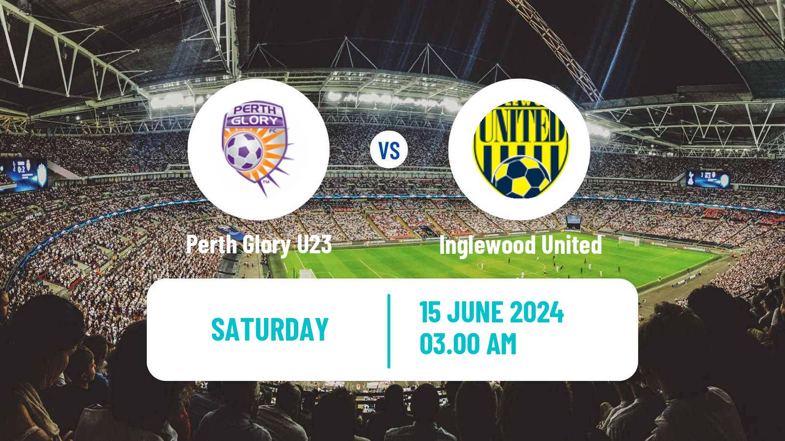 Soccer Australian NPL Western Australia Perth Glory U23 - Inglewood United