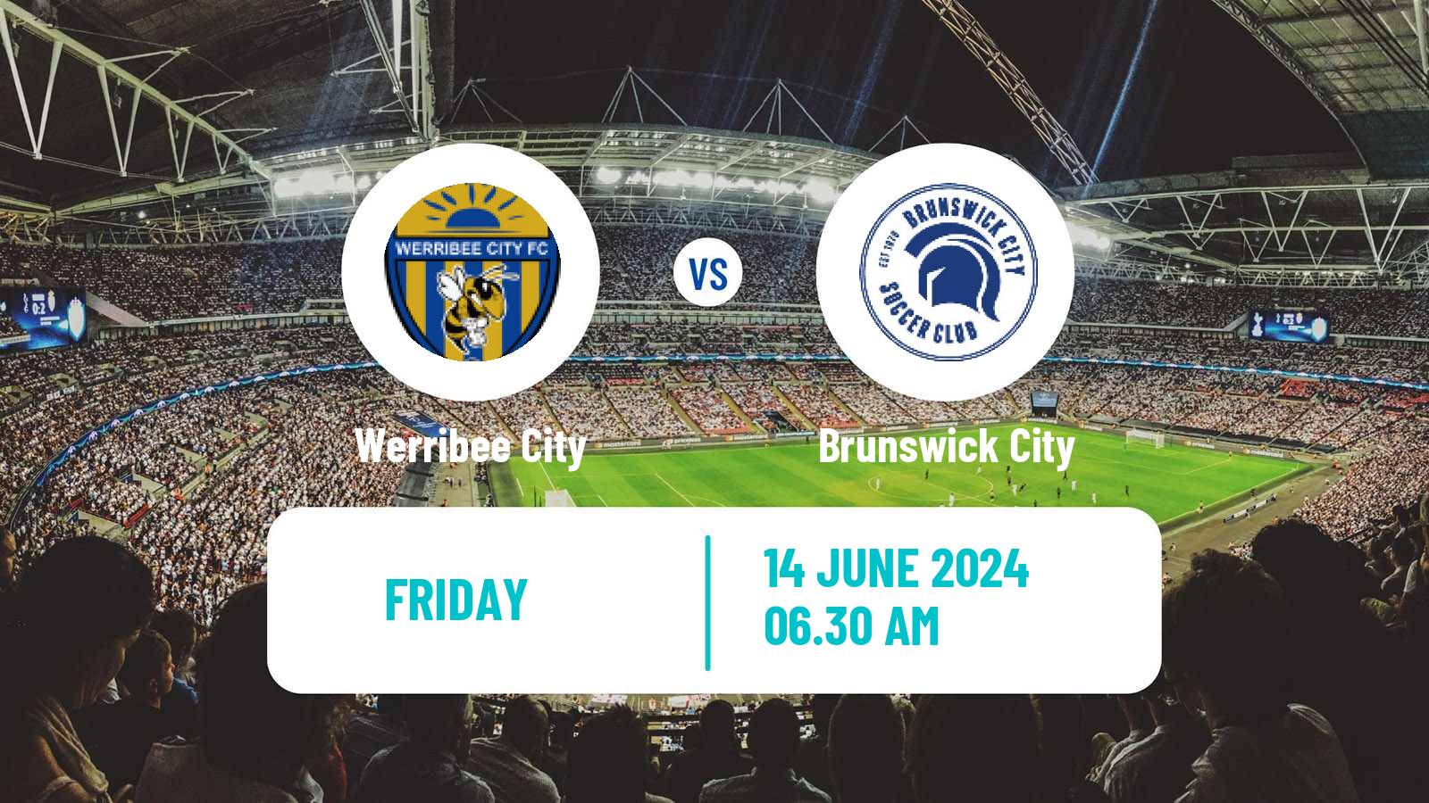 Soccer Australian Victoria Premier League Werribee City - Brunswick City