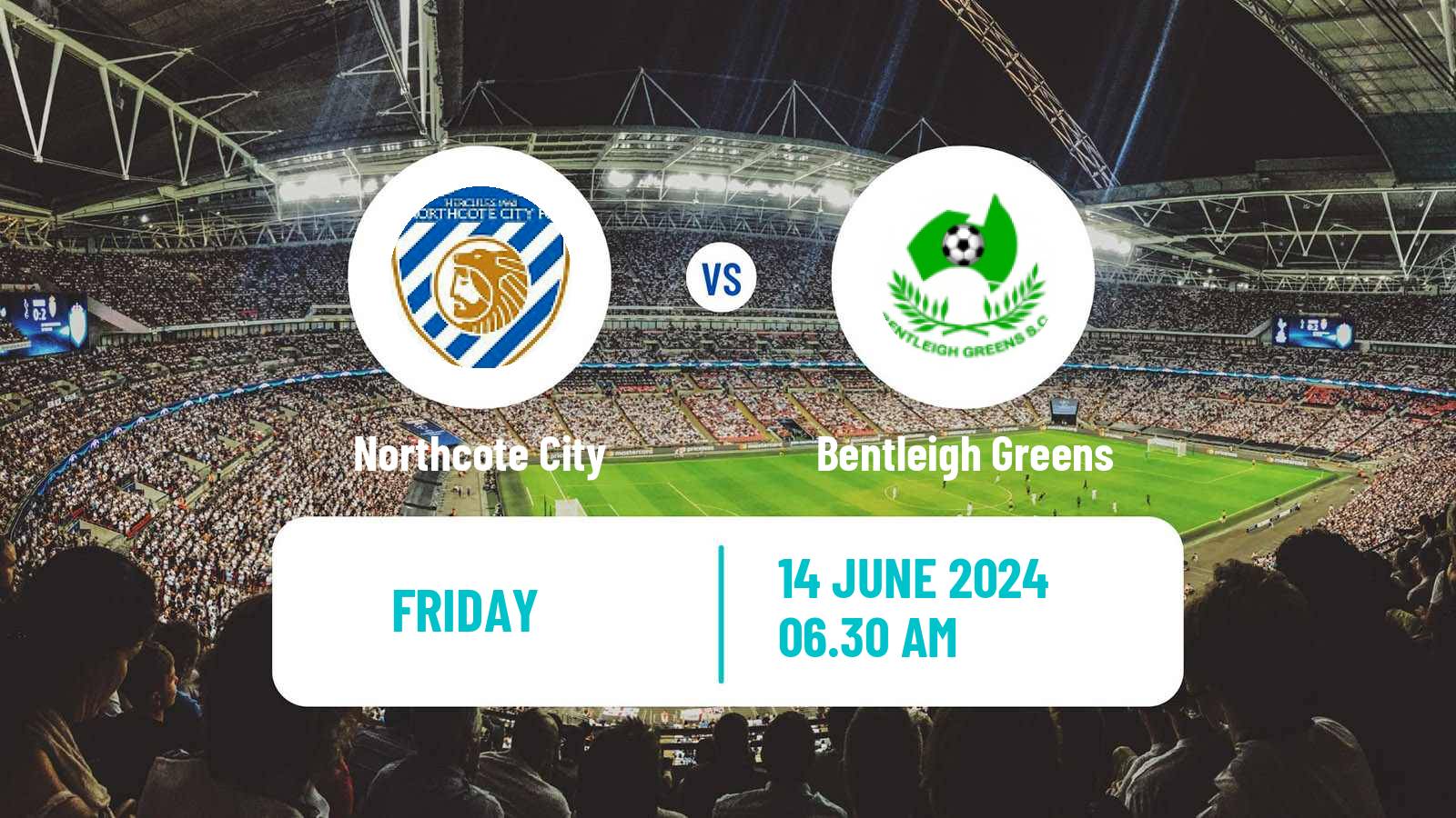 Soccer Australian Victoria Premier League Northcote City - Bentleigh Greens