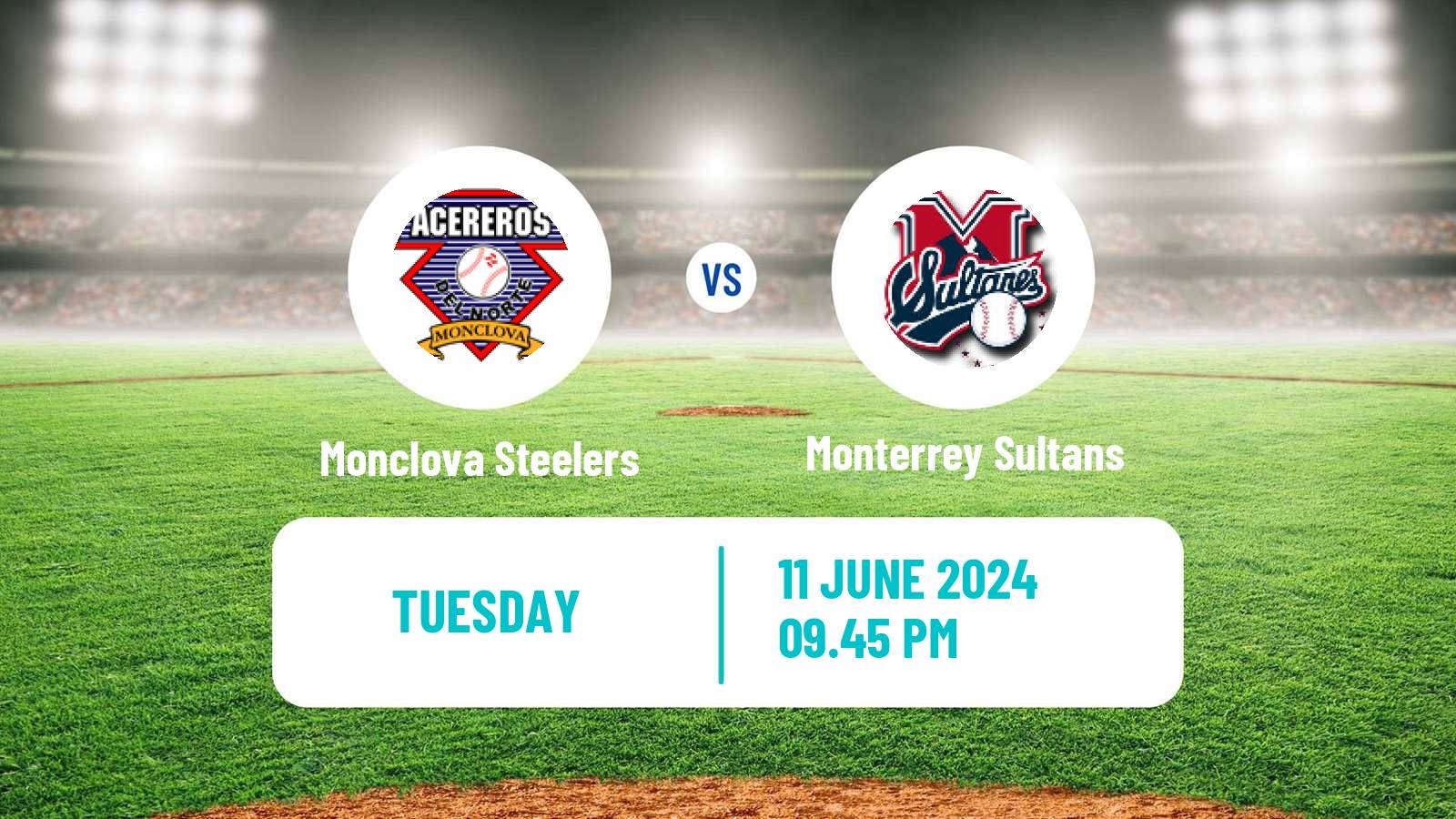 Baseball LMB Monclova Steelers - Monterrey Sultans