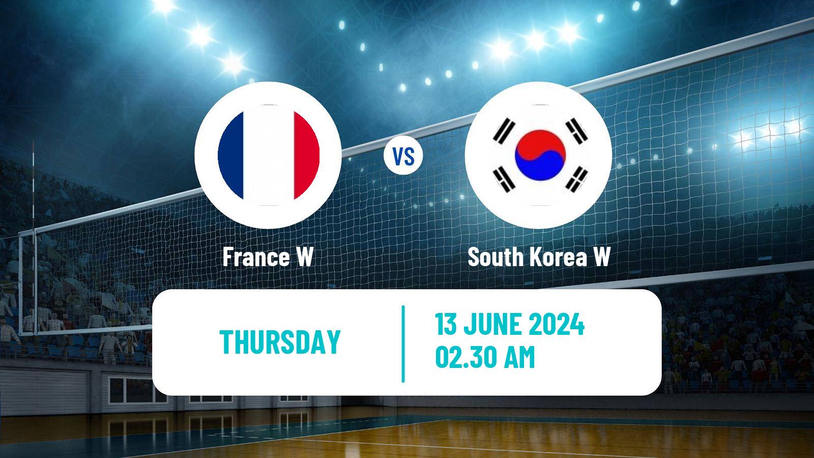 Volleyball Nations League Volleyball Women France W - South Korea W