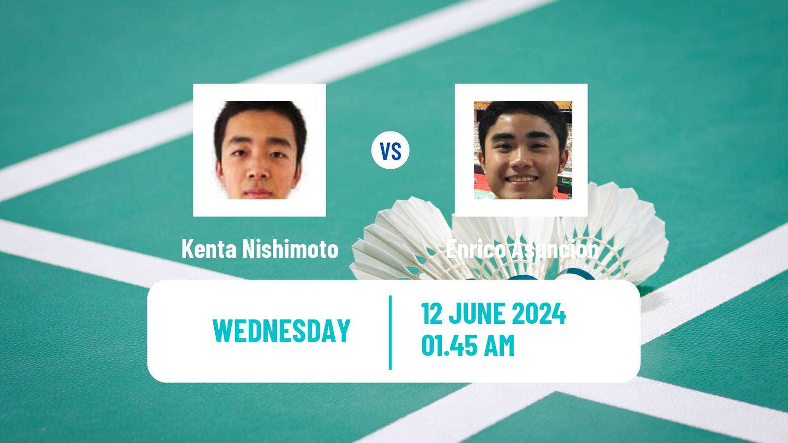 Badminton BWF World Tour Australian Open Men Kenta Nishimoto - Enrico Asuncion