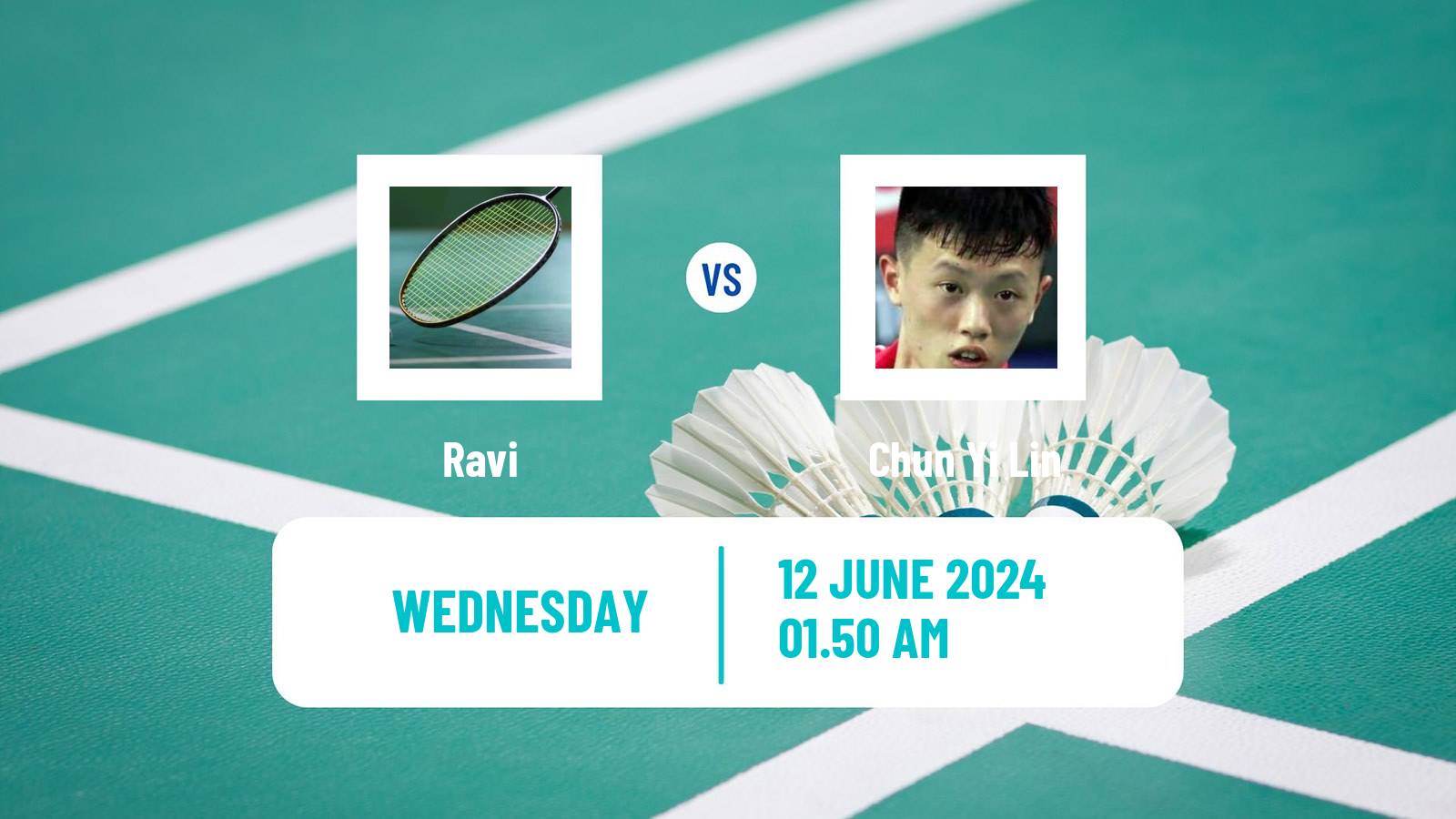 Badminton BWF World Tour Australian Open Men Ravi - Chun Yi Lin