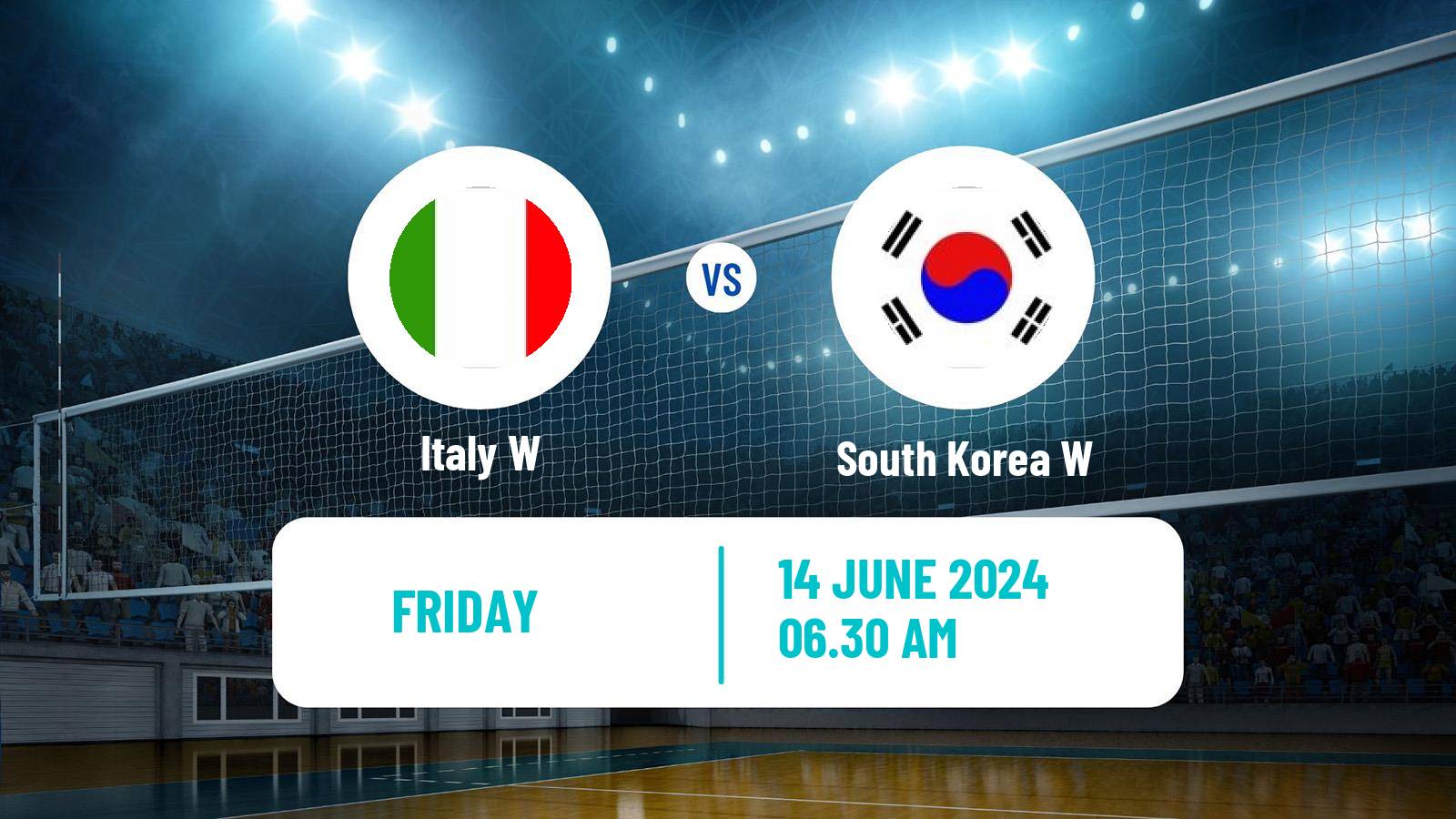Volleyball Nations League Volleyball Women Italy W - South Korea W