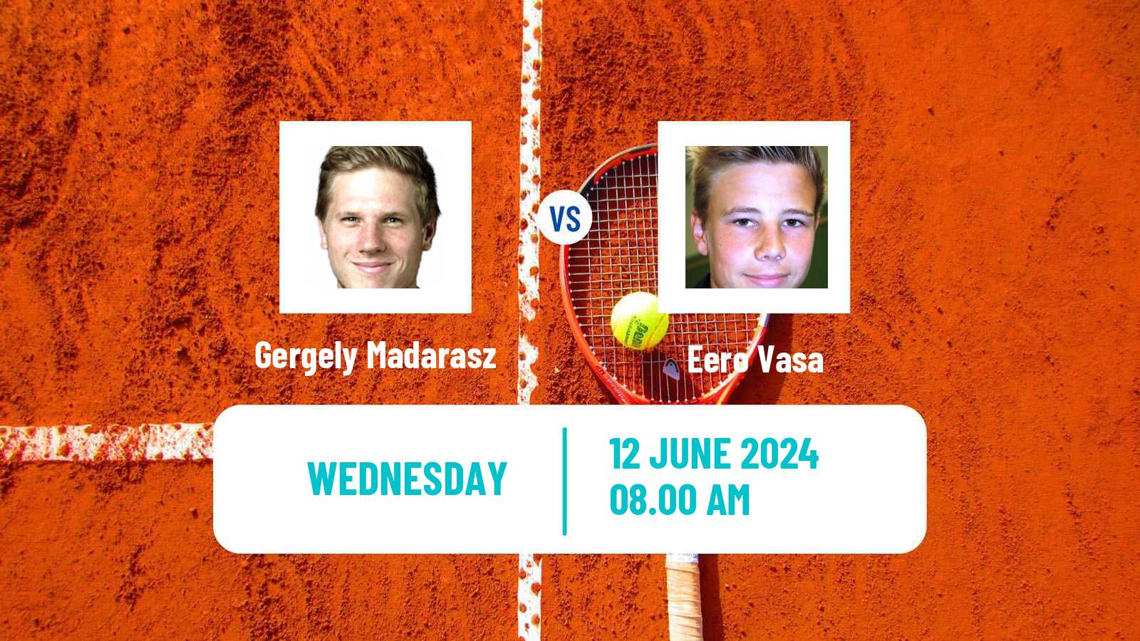 Tennis ITF M15 Nyiregyhaza Men 2024 Gergely Madarasz - Eero Vasa